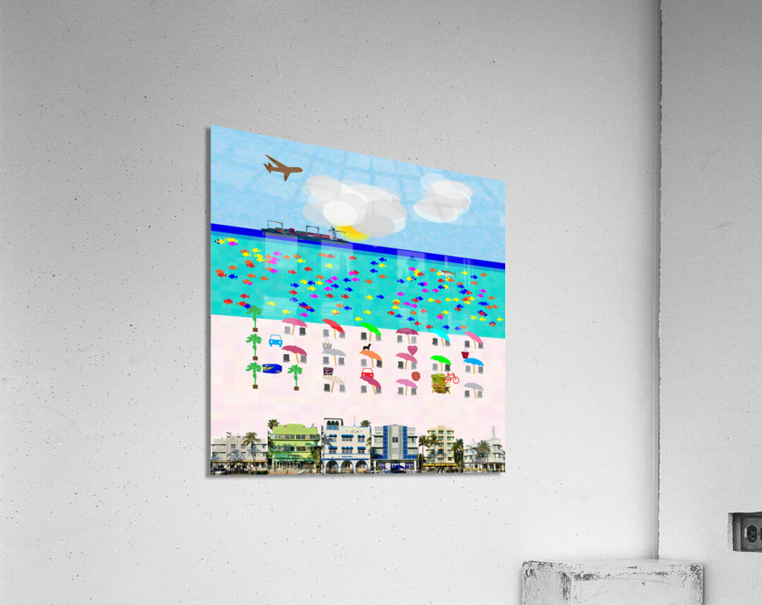 Deco Beach 1 Acrylic Print