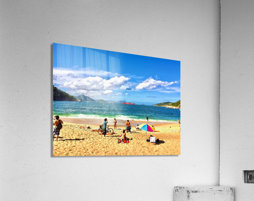 Red Beach Rio 1 Acrylic Print