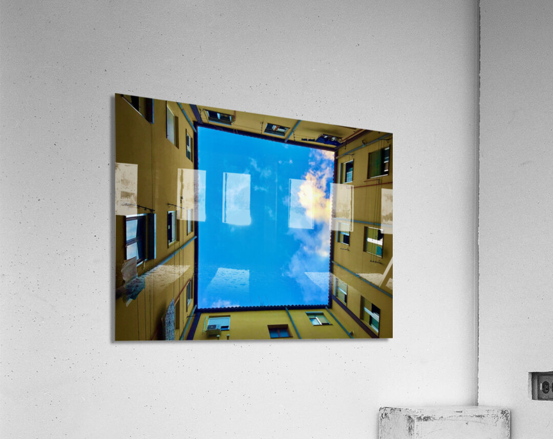 Building Courtyard in Madrid Spain 1 Acrylic Print