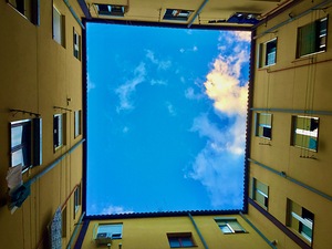 Building Courtyard in Madrid Spain 1