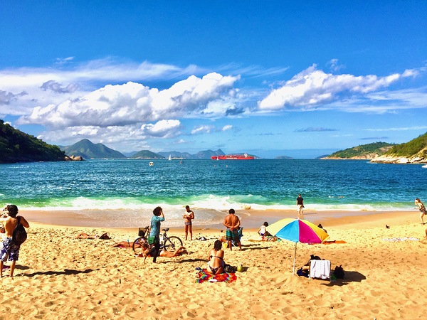 Red Beach Rio 1 Print