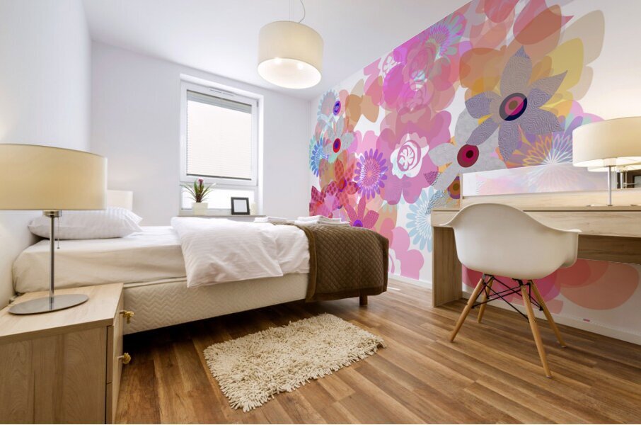 Red Rabbit 2 Mural print