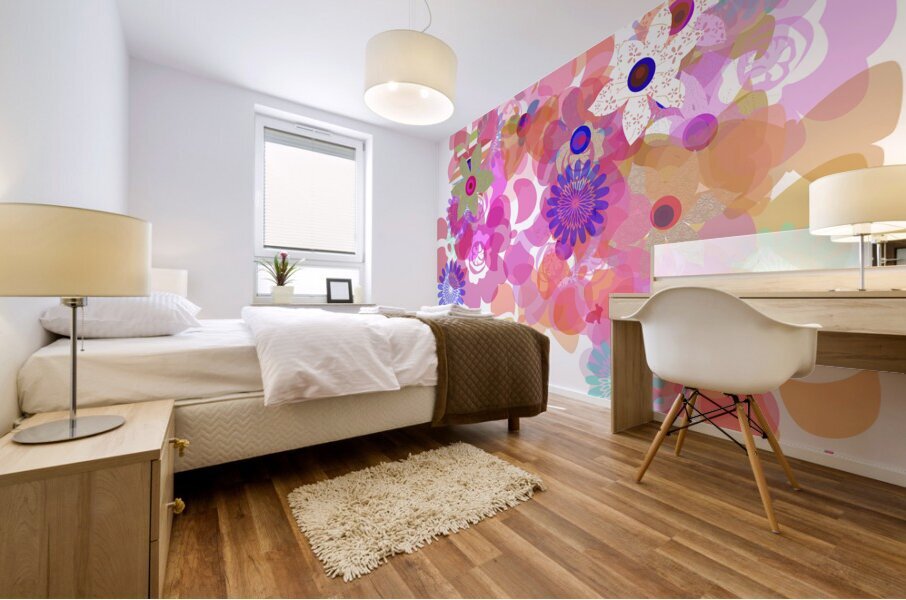 Red Rabbit 4 Mural print