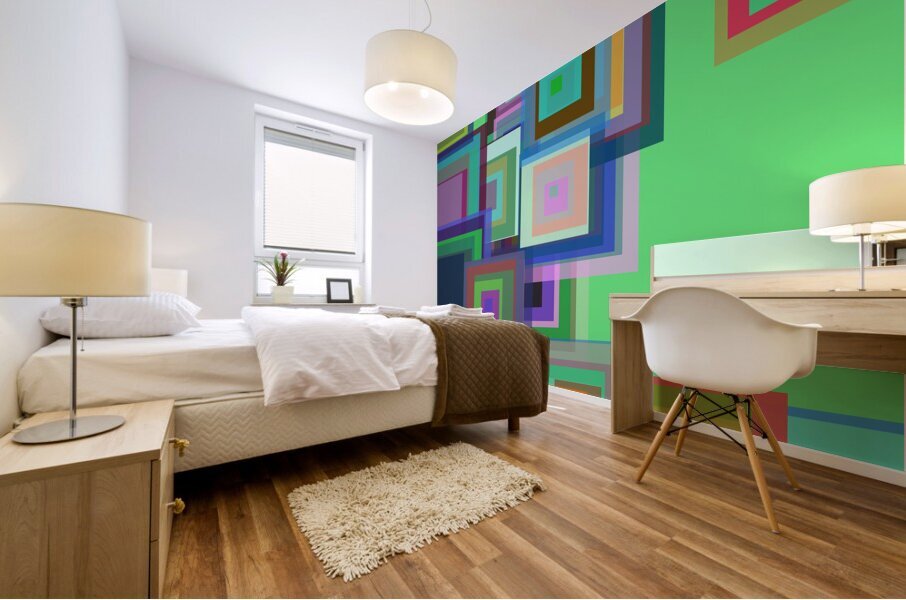 Shapely 4 Mural print