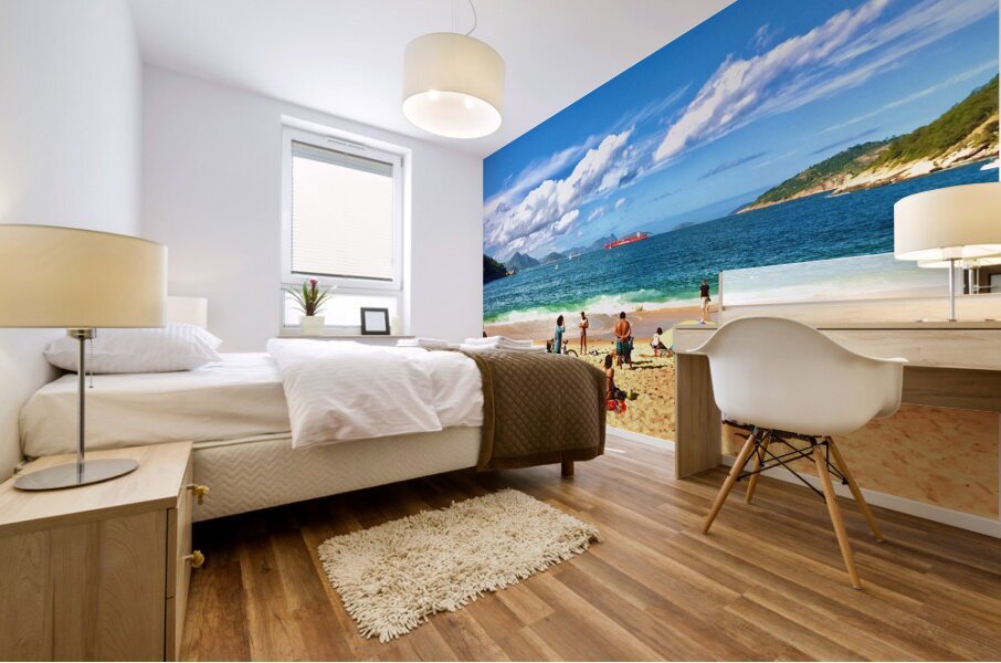 Red Beach Rio 1 Mural print