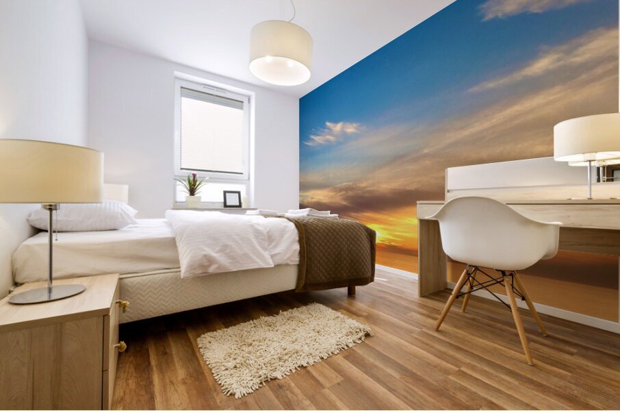 Sunset from Torrey Pines CA 1 Mural print