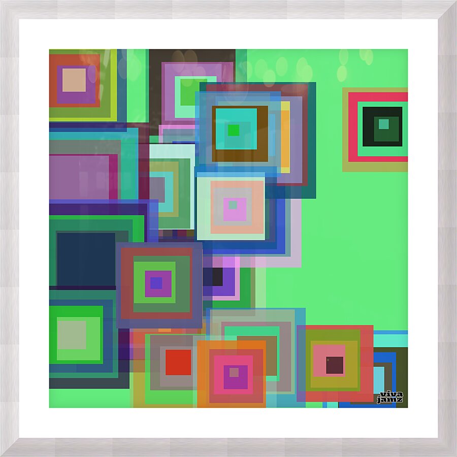 Shapely 4 Picture Frame print