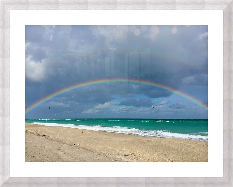 Dania Beach Rainbow 1 Picture Frame print