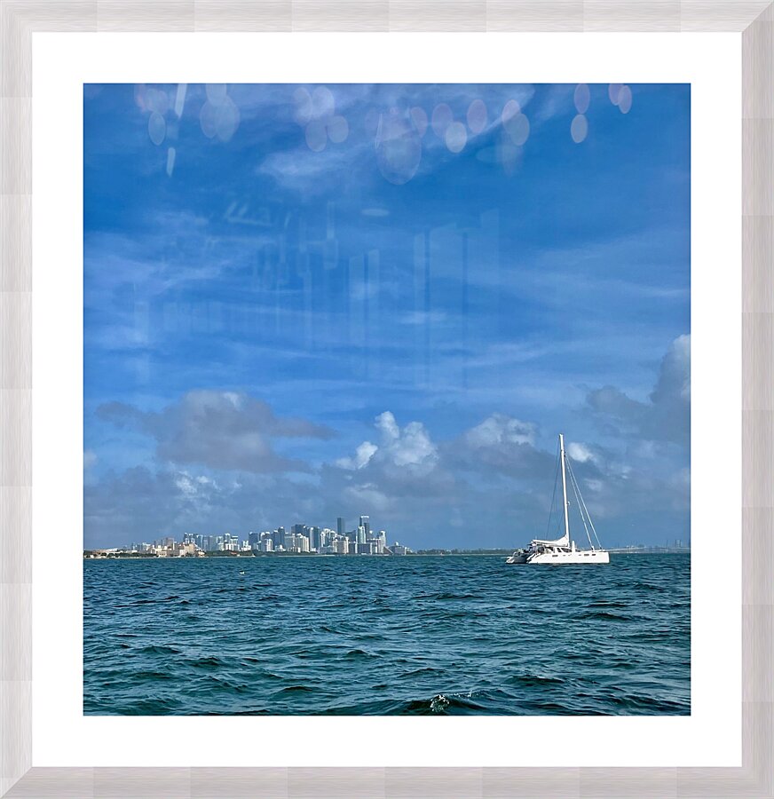 Miami from the Sea 1 Picture Frame print