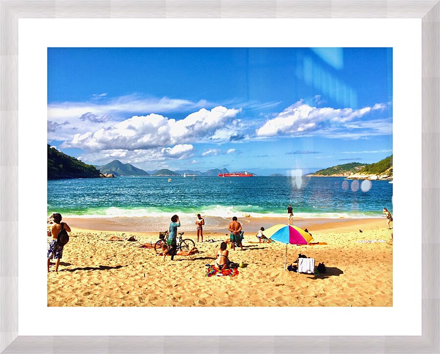 Red Beach Rio 1 Picture Frame print