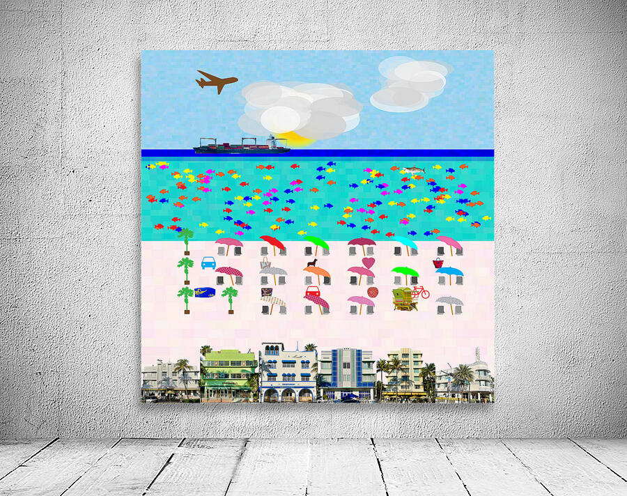 Deco Beach 1 Wall Preview