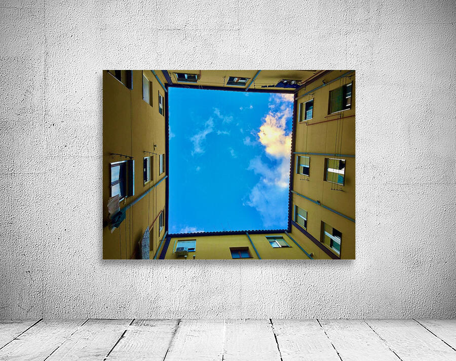 Building Courtyard in Madrid Spain 1 Wall Preview