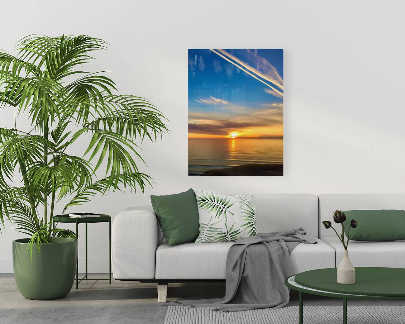 Sunset from Torrey Pines CA 1 Reproduction