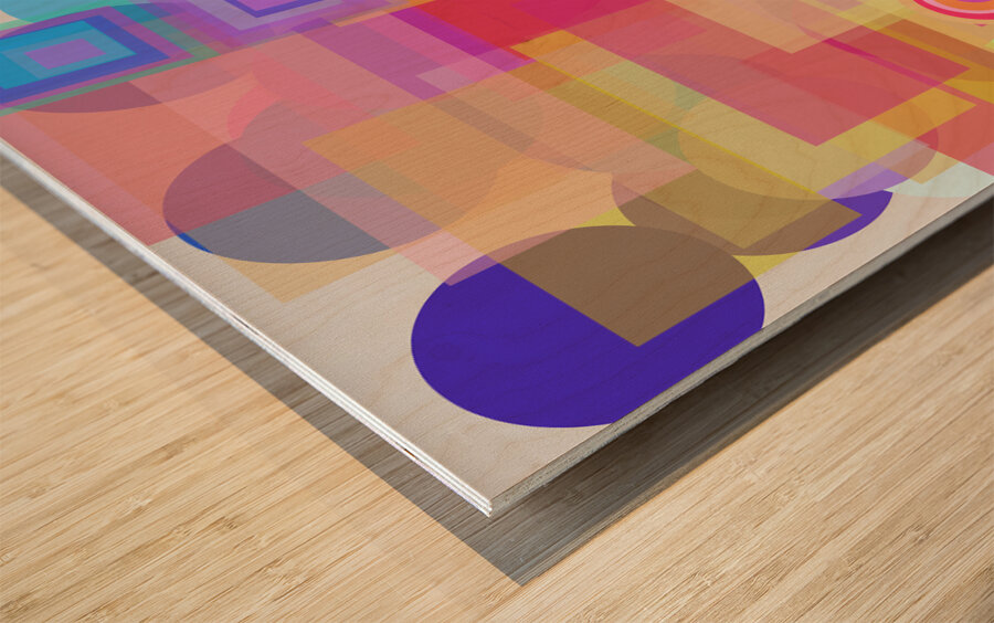 Color Jungle 1 Wood print