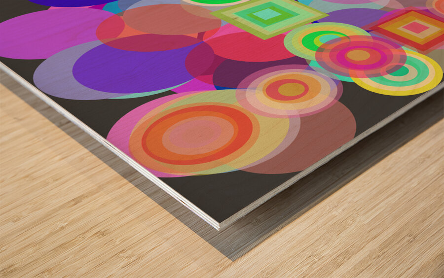 Color Jungle 2 Wood print