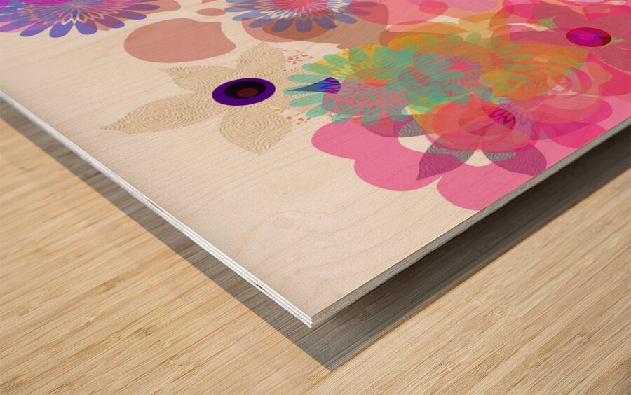 Red Rabbit 1 Wood print