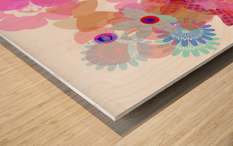 Red Rabbit 2 Wood print