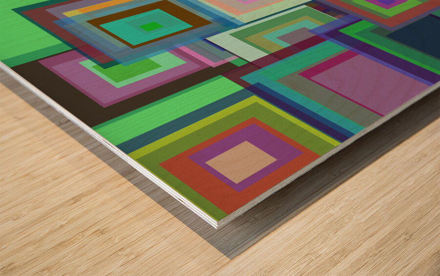 Shapely 4 Wood print